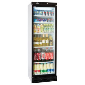 Prodis XD380LH Left Hand Hinged Single Door Tall Display Fridge