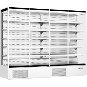 Prodis XMD2500-P-FGD-W Panoramic Frameless Glass Door Multideck - White