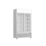 Prodis XD701S White Double Sliding Door Tall Shop Display Fridge