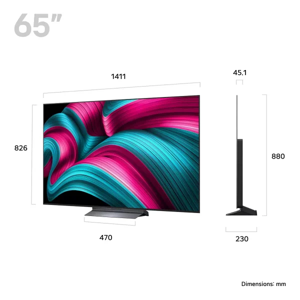 LG OLED65C55LA.AEK 65 Inch OLED 4K Ultra HD Smart TV - Image 2