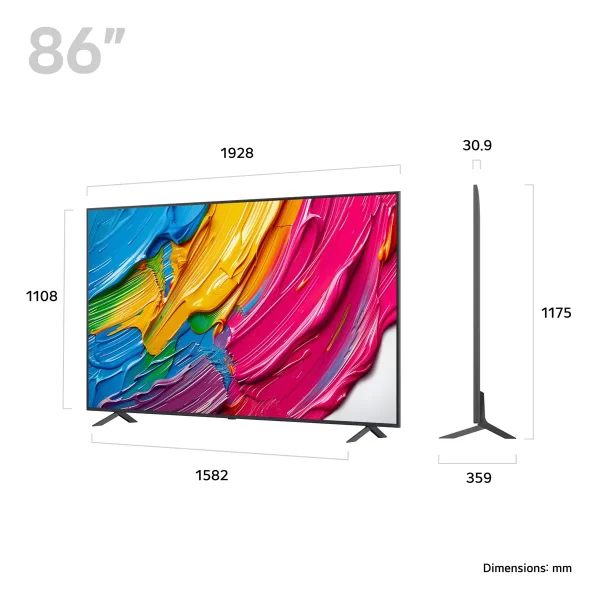 LG 86QNED80A6A 86 Inch QNED 4K Ultra HD Smart TV - Image 2