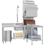 Prodis T1515PBT-HR Heavy Duty, Heat Recovery 600 x 500mm Basket Air Break Tank Hood Dishwasher, Drain Pump